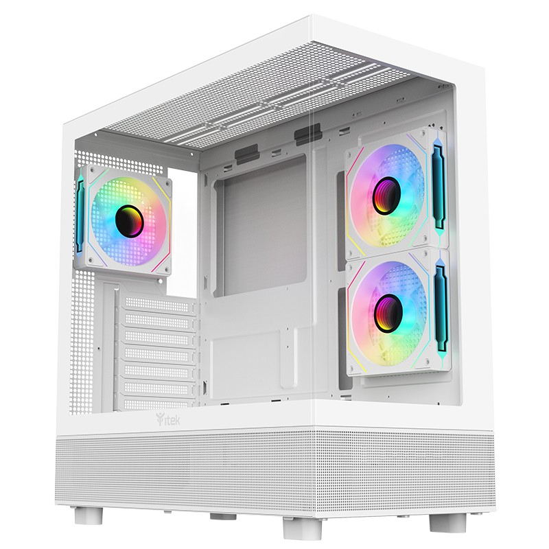 Itek Case Showbui 42W Gaming Tower Atx 3X12Cm Argb Fan 2Xusb3 Type-C Side Front Panel Temp Itek Case Showbui 42W Gaming Tower Atx 3X12Cm Argb Fan 2Xusb3 Type-C Side Front Panel Temp