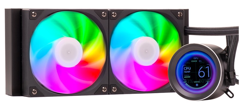 Itek Dissipatore A Liquido Arctic Sphere Lcd 240 - 240Mm Skt Universale Pwm Fan Lcd 2.8 Con Softw