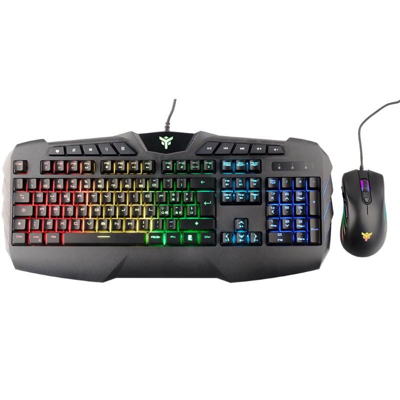 Itek kit tastiera + mouse t20 membrana rgb multimediale sw usb Itek kit tastiera + mouse t20 membrana rgb multimediale sw usb