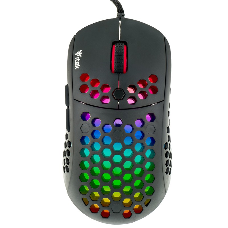Itek Mouse Gaming 12000Dpi Rgb Software Sensore P3327 Leggero A Nido Dape