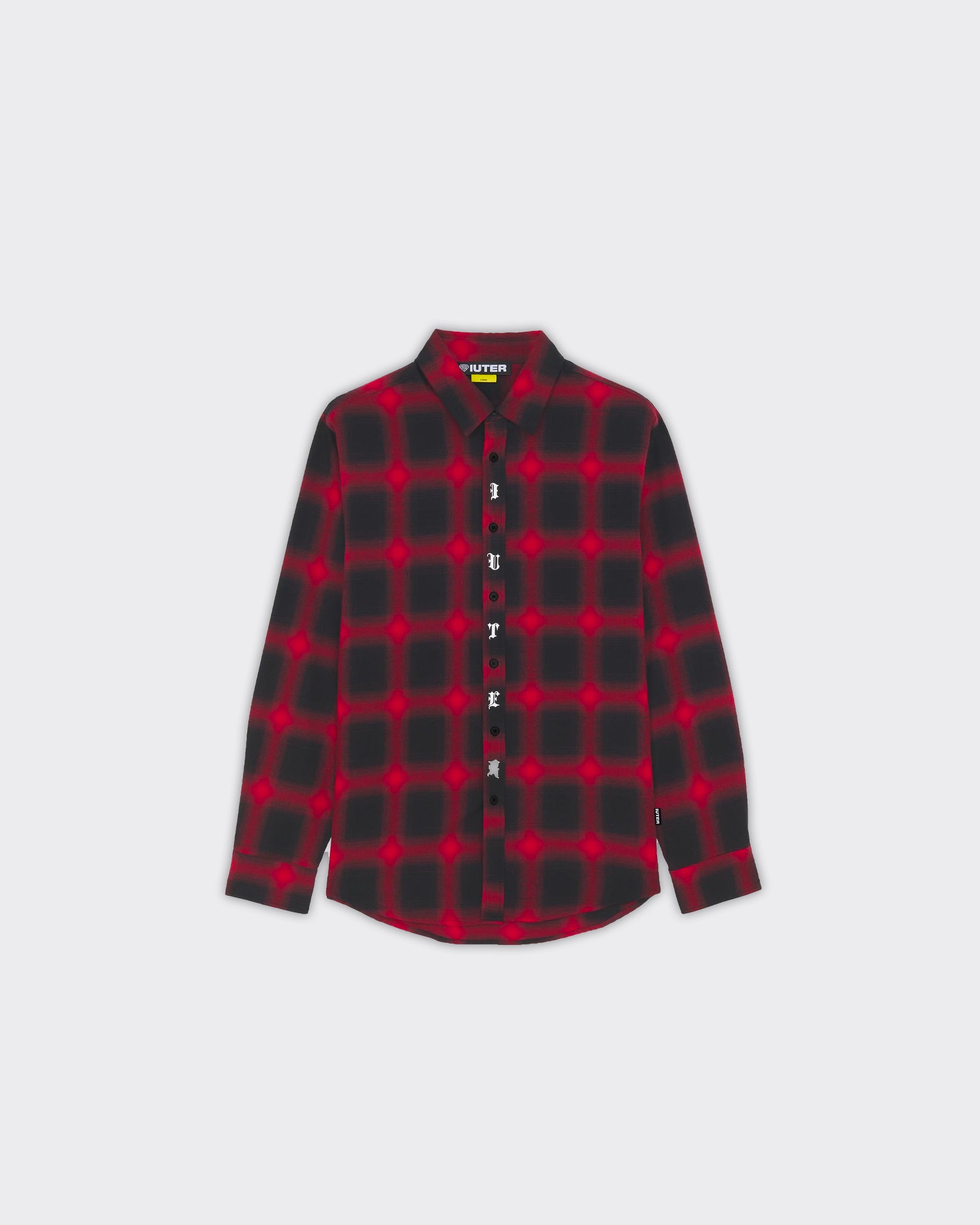 Iuter Camicia Fallen Love Checked Rossa