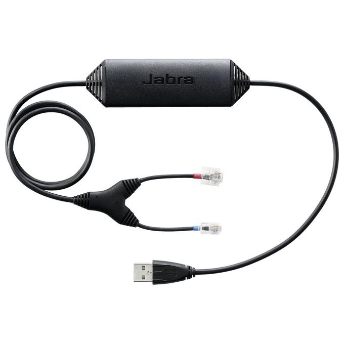 Jabra 14201-30 Adattatore EHS con Interruttore a Gancio Elettronico Bluetooth USB Compatibile con Cuffie Jabra Serie 9120 93XX 94XX GO 6470 colore Nero Jabra 14201-30 Adattatore EHS con Interruttore a Gancio Elettronico Bluetooth USB Compatibile con Cuffie Jabra Serie 9120 93XX 94XX GO 6470 colore Nero