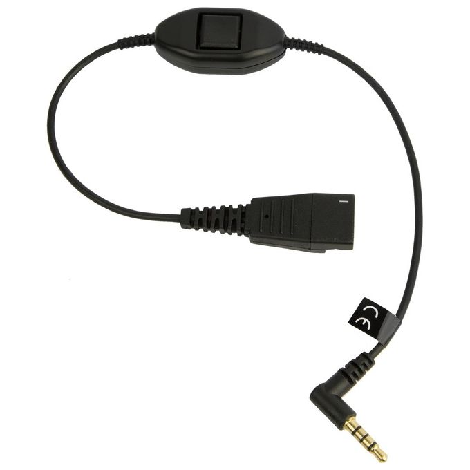 Jabra 8800-00-103 Cavo di Connessione per Cuffie con QD Jack 3.5 mm Bluetooth colore Nero