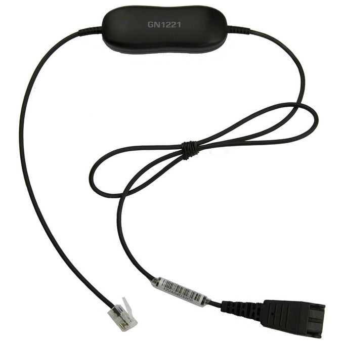 Jabra 88007-99 Cavo Sound Limiter QD a RJ9 con Bluetooth Lunghezza 0,8 m colore Nero