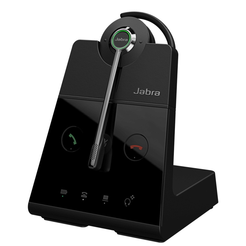 Jabra engage 65 se auricolare wireless a clip, a padiglione ufficio nero