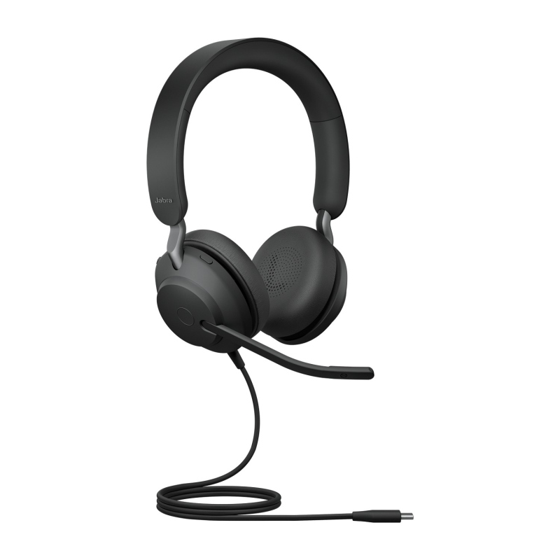Jabra evolve2 40 se auricolare cablato a padiglione musica e chiamate usb tipo-c nero