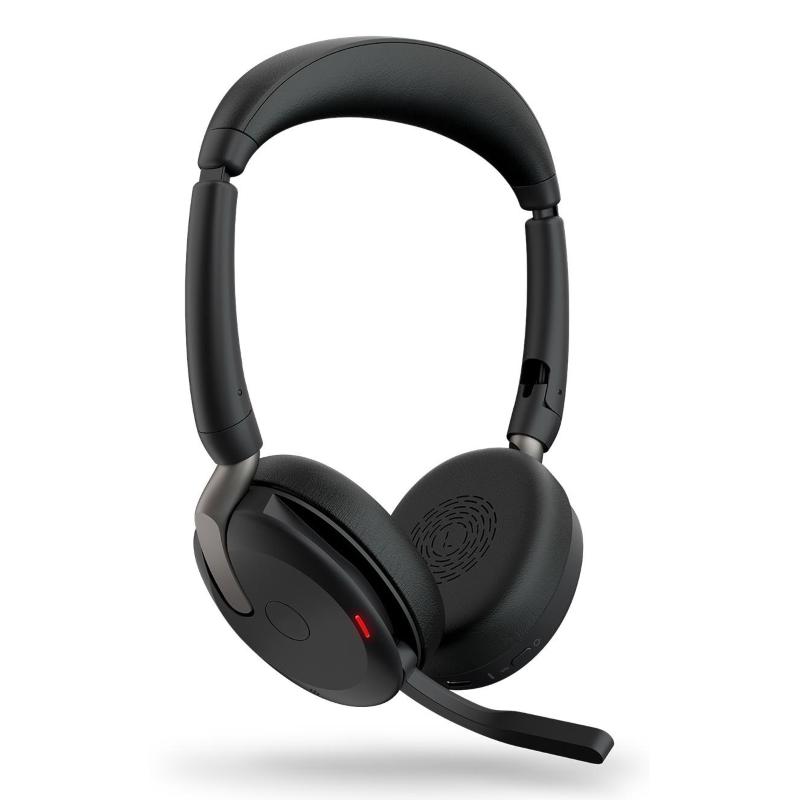 Jabra evolve2 65 flex auricolare con cavo e senza cavo a padiglione ufficio bluetooth nero