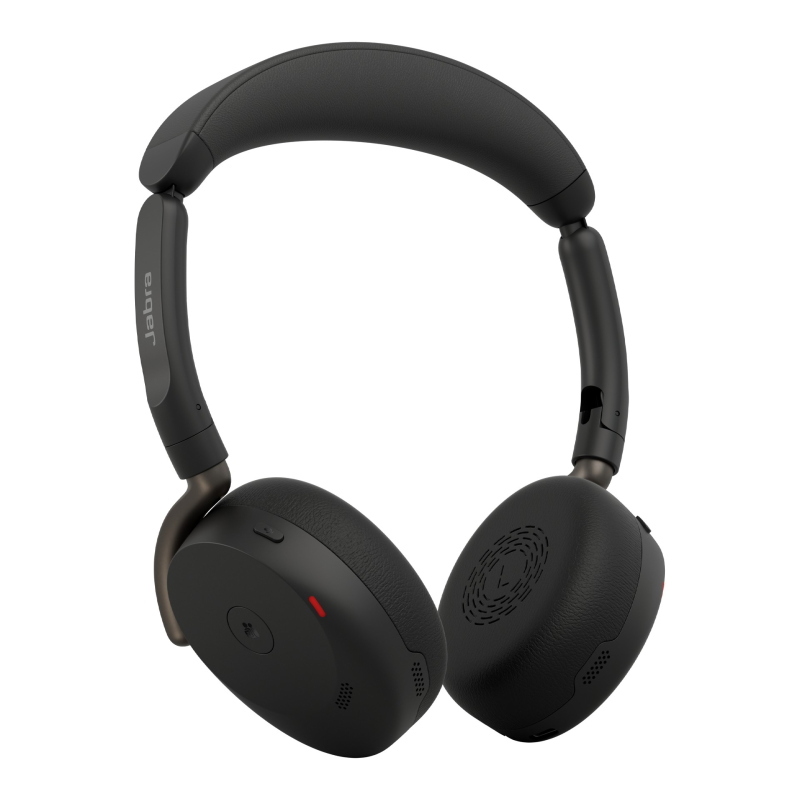 Jabra evolve3 65 flex auricolare wireless a padiglione ufficio usb tipo-c bluetooth nero