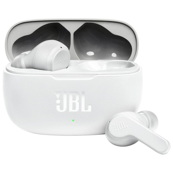 JBL JBLW200TWSWHT Wave 200TWS Auricolari In-Ear True Wireless Bluetooth 5.0 Microfono IPX2 20 ore colore Bianco JBL JBLW200TWSWHT Wave 200TWS Auricolari In-Ear True Wireless Bluetooth 5.0 Microfono IPX2 20 ore colore Bianco