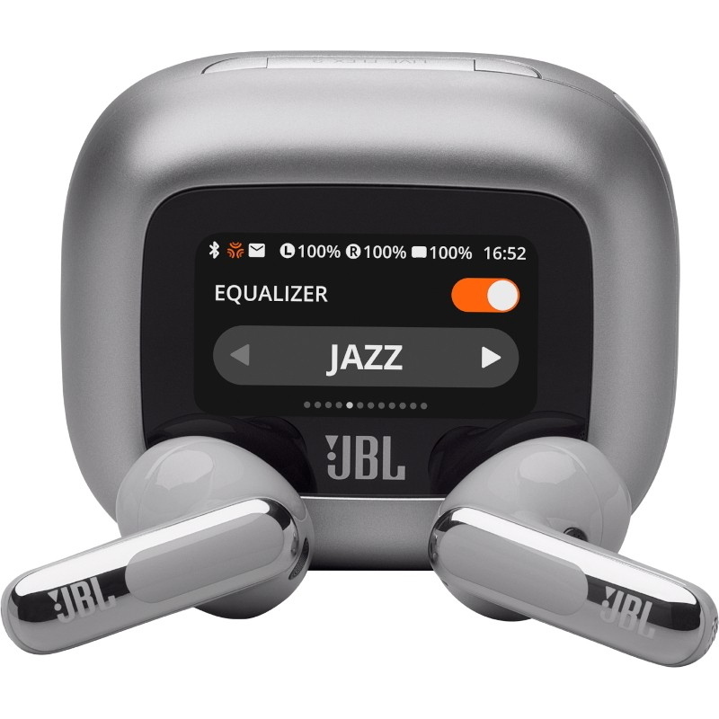 Jbl live flex 3 auricolare wireless in-ear chiamate/musica/sport/tutti i giorni bluetooth argento