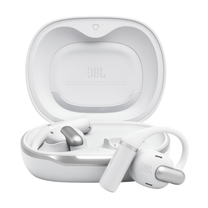 Jbl sense pro auricolare true wireless stereo (tws) a clip musica e chiamate usb tipo-c bluetooth base di ricarica bianco