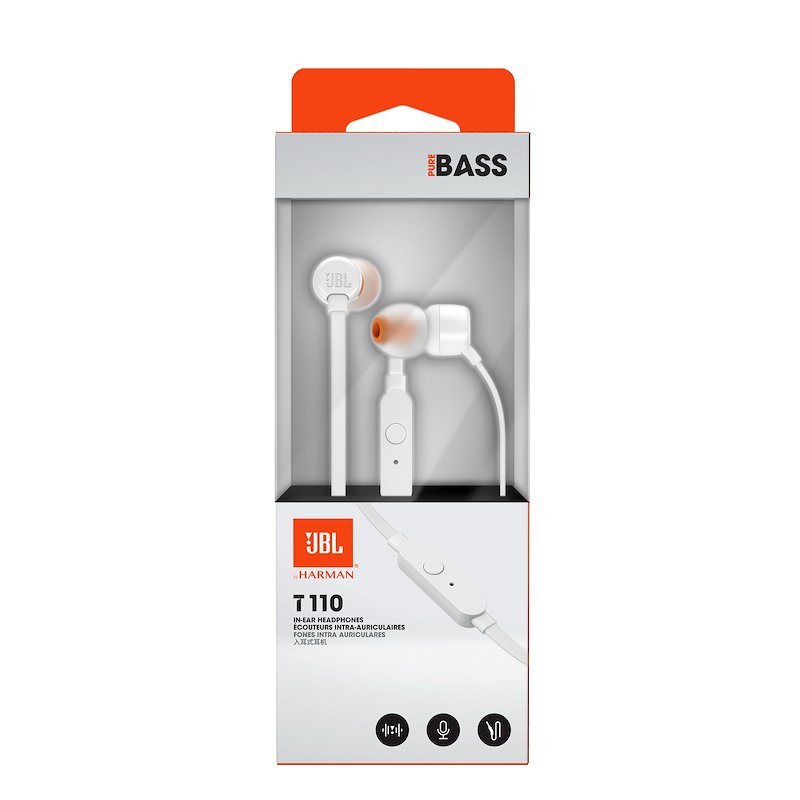 JBL TUNE 110 auricolari, Bianco