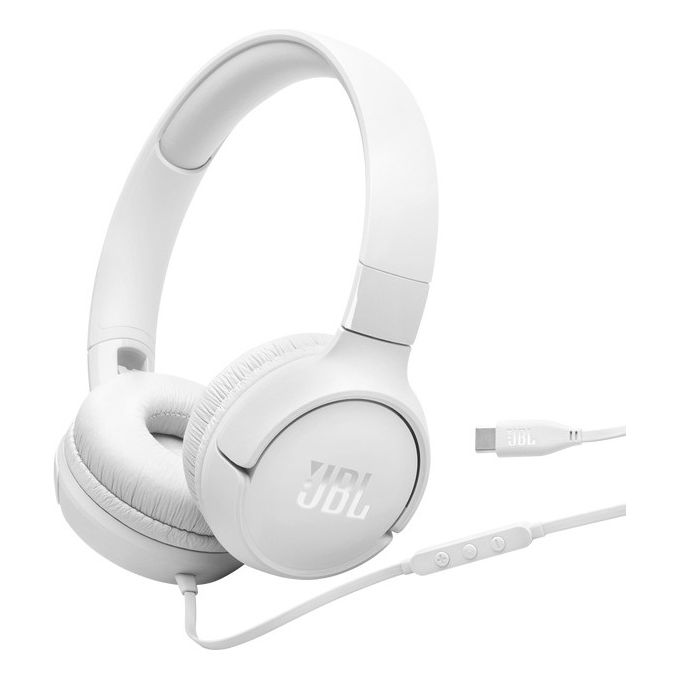 JBL TUNE 520C CUFFIE, Bianco JBL TUNE 520C CUFFIE, Bianco