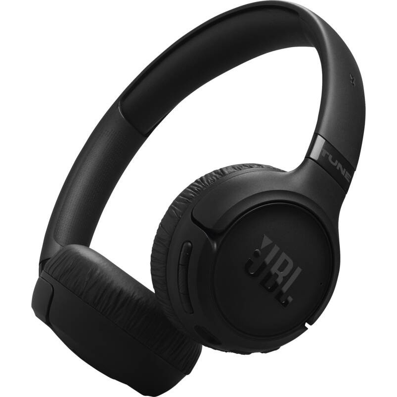 Jbl tune cuffie on-ear bluetooth wireless, con cancellazione adattiva del rumore, smart ambient, pure bass sound, fino a 76 ore