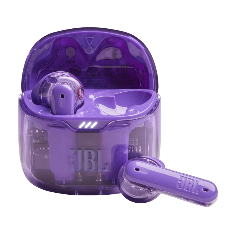 Jbl tune flex ghost edition auricolare true wireless stereo (tws) in-ear musica e chiamate bluetooth viola, translucent Jbl tune flex ghost edition auricolare true wireless stereo (tws) in-ear musica e chiamate bluetooth viola, translucent