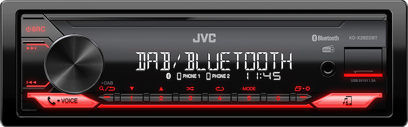 Jvc - Car Stereo Kd-x282dbt-nero
