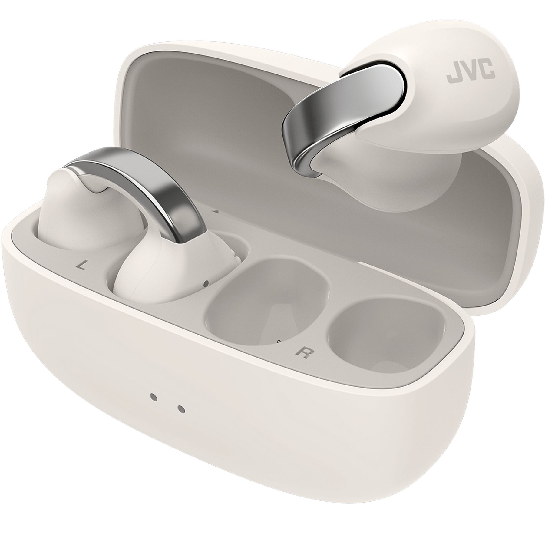 JVC HA-NP1T auricolari True Wireless a orecchino Bluetooth 5.3 Bianco