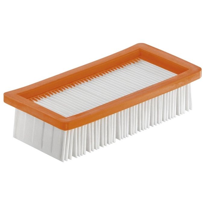 Kärcher 6.415-953.0 Filtro Plissettato Piatto per Aspiracenere AD 3.000 AD 3.200 colore Arancione Bianco