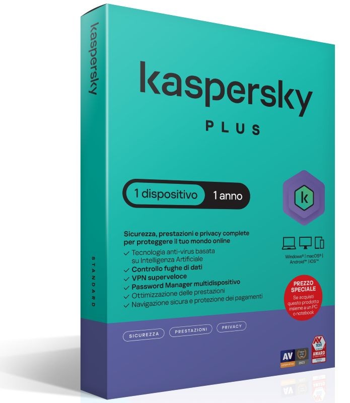 Kaspersky Plus 1Dev 1Y Superslimbox It Att Kaspersky Plus 1Dev 1Y Superslimbox It Att