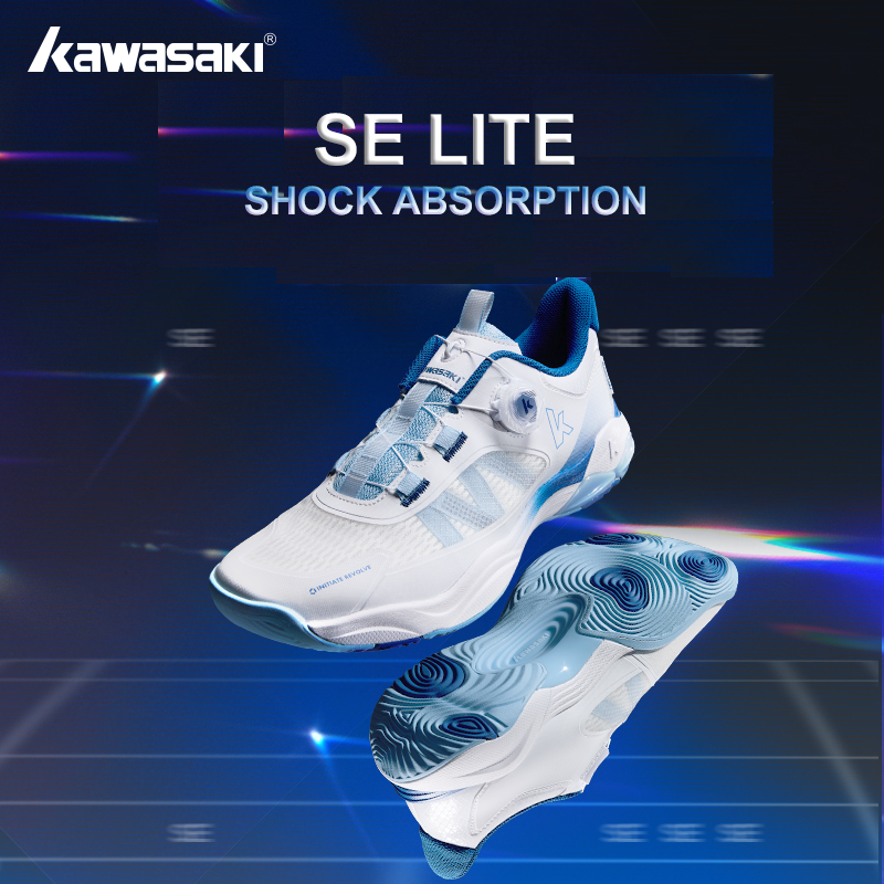 Kawasaki SE lite Tenis Badminton Uomo Scarpe da donna 36-45EUR Tecnologia di ammortizzazione Kawasaki Scarpe da badminton Scarpe sportive da uomo