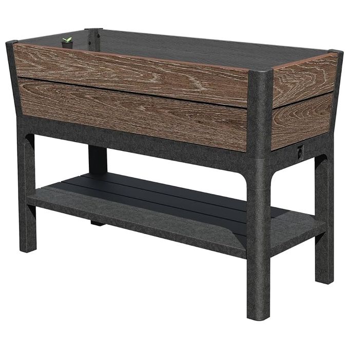 Keter 261334 Deco Orto Rialzato Fioriera da Esterno 120L con Riserva d'Acqua e Ripiano Integrato colore Marrone Keter 261334 Deco Orto Rialzato Fioriera da Esterno 120L con Riserva d'Acqua e Ripiano Integrato colore Marrone