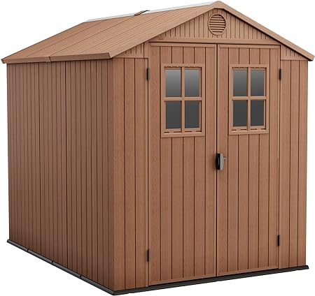 Keter Casetta da Giardino Darwin 6x8, Marrone, 190 X 244 X 221 h