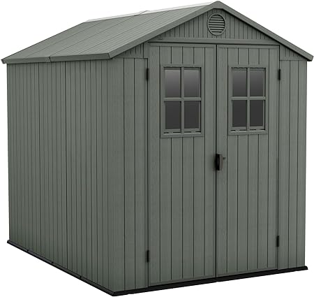 Keter Casetta da Giardino Darwin 6x8, Verde, 190 X 244 X 221 h