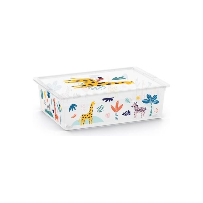 Keter Scatola Salvaspazio Box Style con Ruote Wild Animals con Ruote