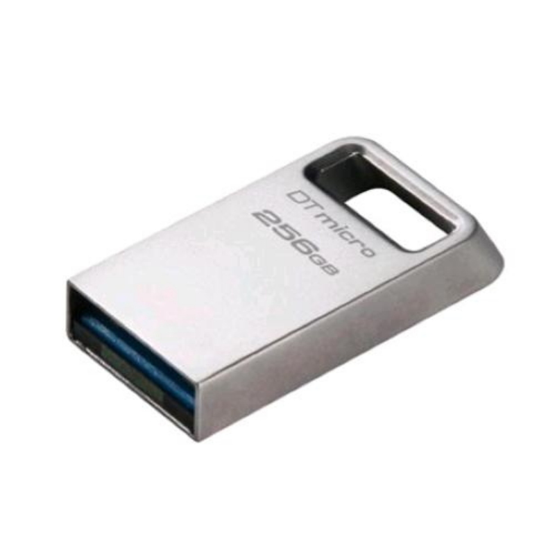 Kingston datatraveler micro chiavetta usb3.2 256gb 200mb/s metal argento