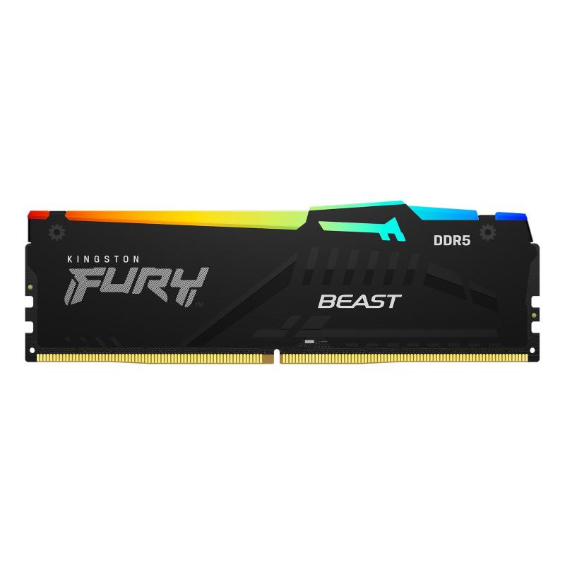 Kingston fury beast rgb memoria ram 1x32gb 5.200hz tipologia ddr5 tecnologia dimm black