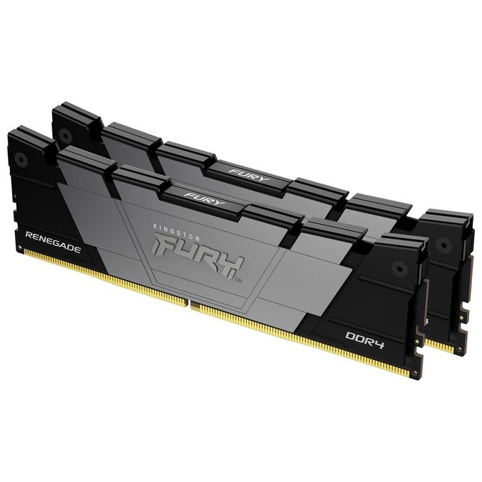 Kingston FURY Renegade DDR4 KIT_ 32Gb 2x16Gb DIMM 288-PIN 3600 MHz - PC4-28800 CL16 1.35 V senza Buffer non ECC Nero Kingston FURY Renegade DDR4 KIT_ 32Gb 2x16Gb DIMM 288-PIN 3600 MHz - PC4-28800 CL16 1.35 V senza Buffer non ECC Nero