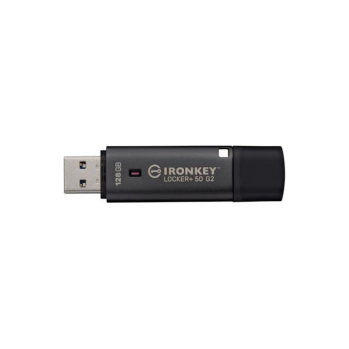 Kingston Ironkey Locker+ 50 G2 128GB Crittografata USB 3.2 Nero Kingston Ironkey Locker+ 50 G2 128GB Crittografata USB 3.2 Nero