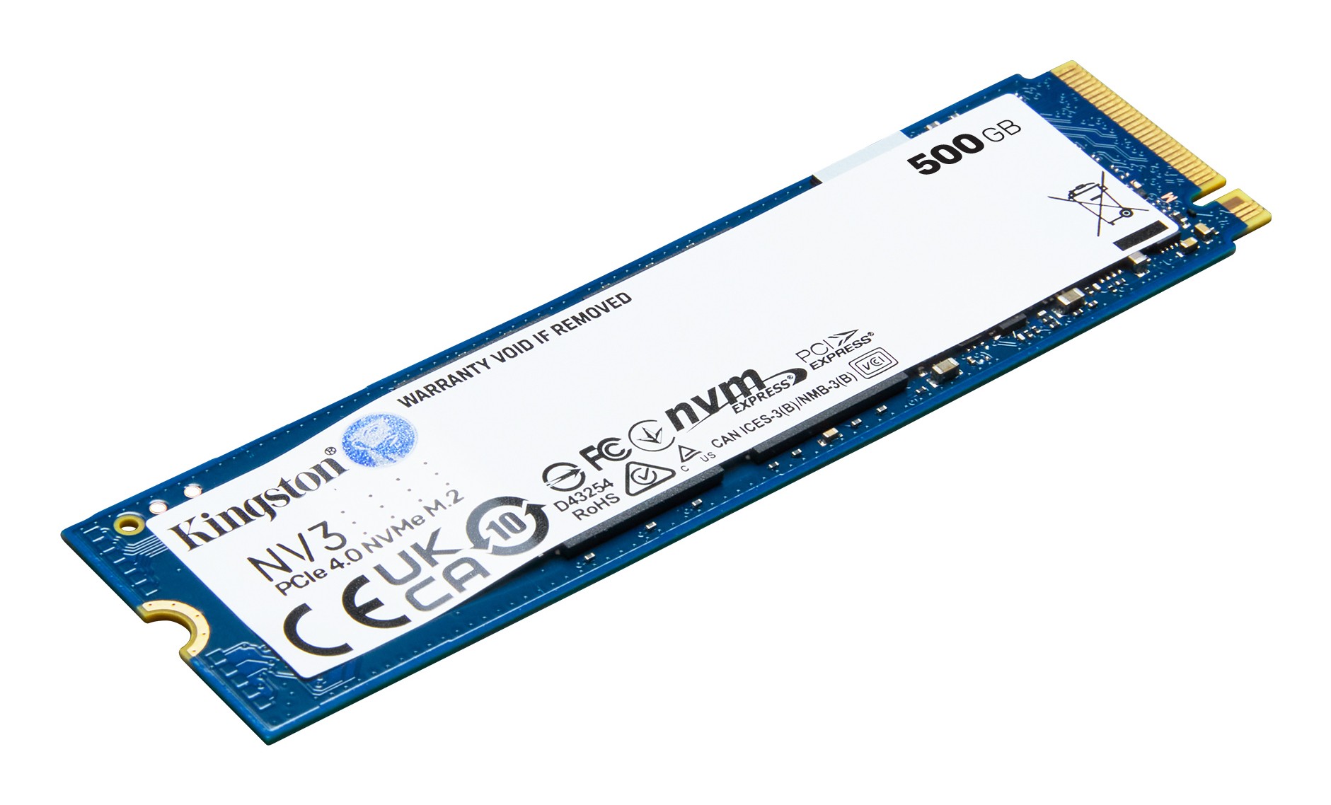 Kingston Ssd Interno Nv3 Nvm 500Gb M2 Pcie 40 R/W 3500/2100