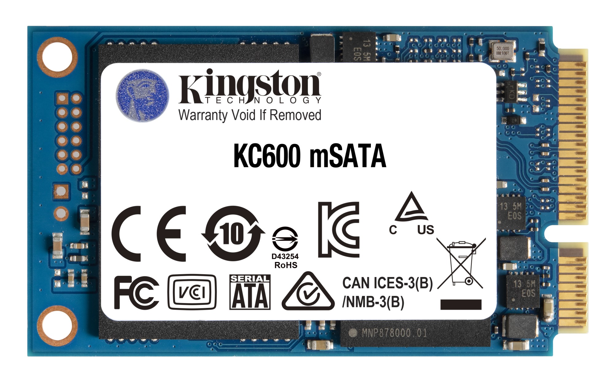 Kingston Technology KC600 mSATA 1024 GB Serial ATA III 3D TLC Kingston Technology KC600 mSATA 1024 GB Serial ATA III 3D TLC
