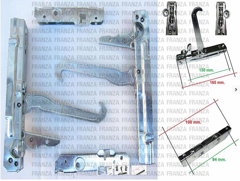 Kit 2pz Cerniera Porta Forno Cucina Aeg Electrolux Bosch Siemens