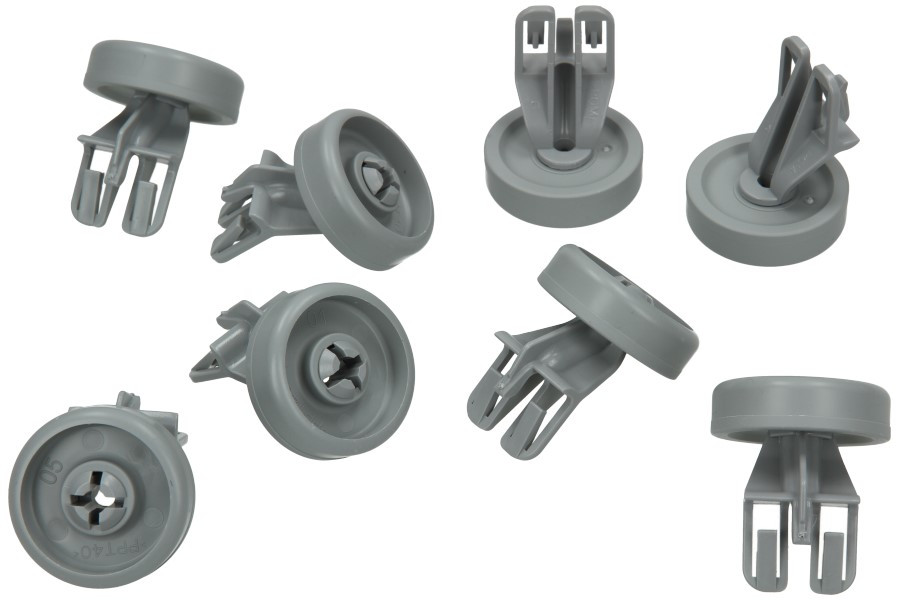 Kit 8pz Ruote Con Supporto Cesto Lavastoviglie Whirlpool Ignis Kit 8pz Ruote Con Supporto Cesto Lavastoviglie Whirlpool Ignis