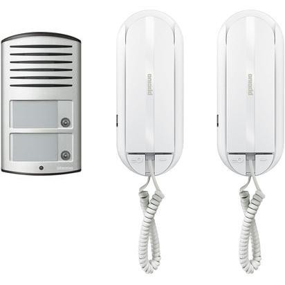 Kit Audio Bifamiliare 366821 Composto Da Citofono Sprintl2 E Pulsantiera Linea 2000