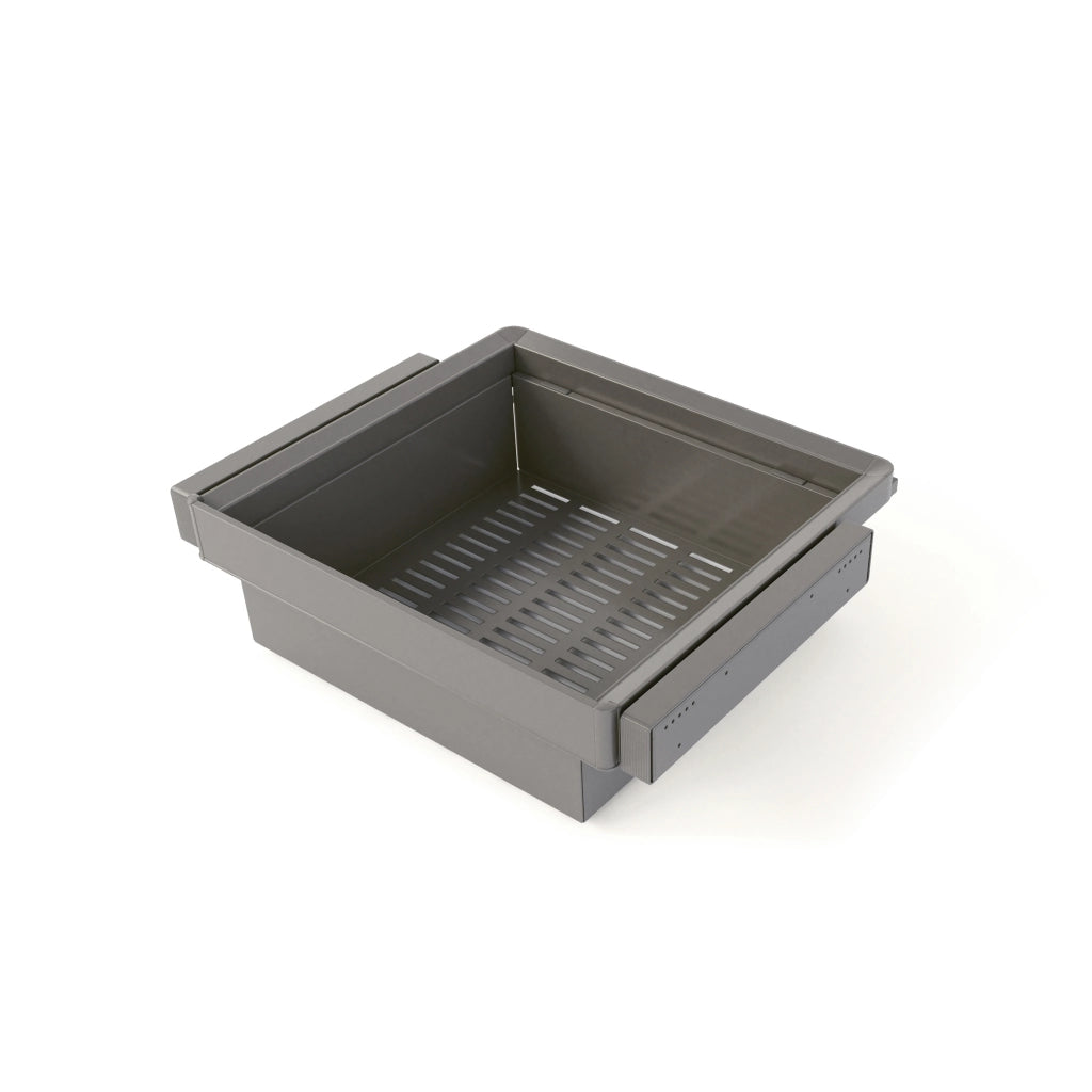 Kit cassetto metallico e telaio regolabile Quartz per armadi, chiusura ammortizzata e estrazione totale