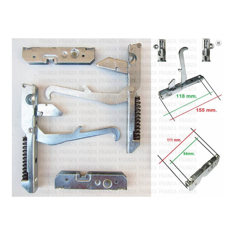 Kit Cerniere Porta Forno Complete Tecnogas Smeg Smalvic Franke Cucina