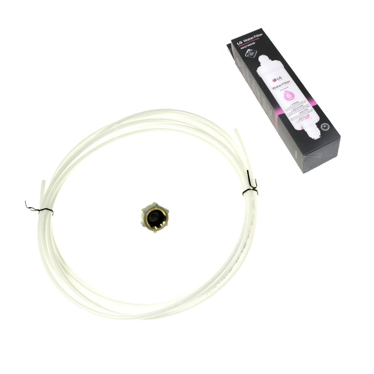 Kit Filtro Dell'acqua Originale (con Tubo + Raccordo) - Frigorifero, Congelatore Lg 513293663946260159
