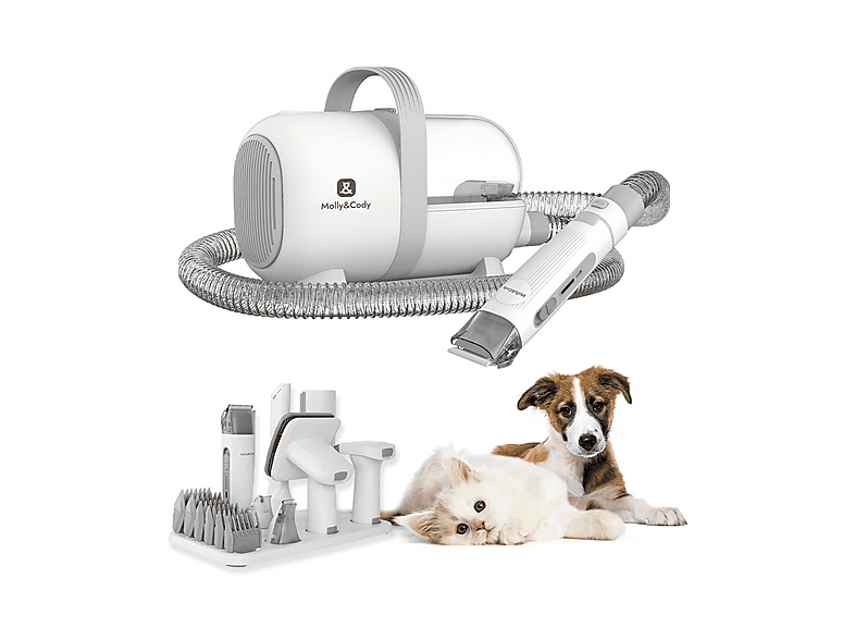 Kit toelettatura per animali MOLLY&CODY Pet Grooming & Vacuum