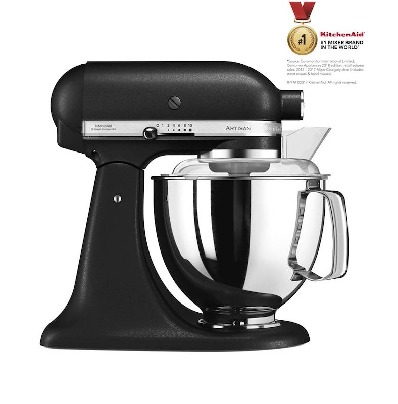 KITCHENAID 5KSM175PSEBK IMPASTATRICE PLANETARIA, 300 W, capacità ciotola 4,7 l, Ghisa Nero