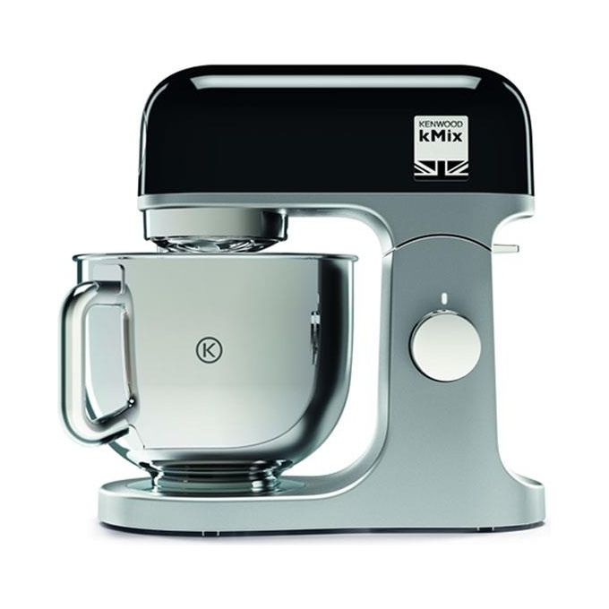 Kmx750bk Kmix Impastatrice Planetaria Con Ciotola Con Manico In Acciaio 5l, 3 Ganci Di Miscelazione, Potenza 1000w, Personalizzabile Con Oltre 20 Accessori Acquistabili Separatamente, Nero - Kenwood