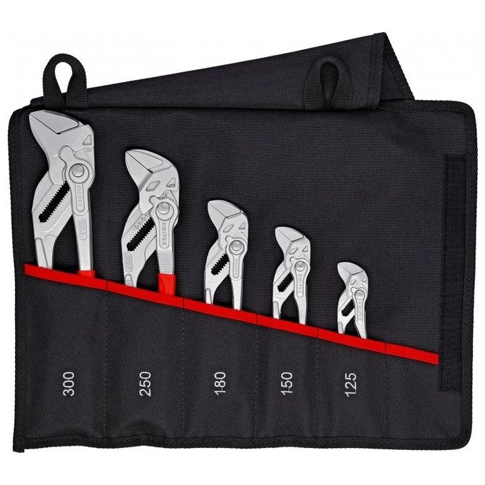 Knipex 00 19 55 S4 Set di pinze chiave 5 pezzi in borsa in tessuto poliestere colore Rosso