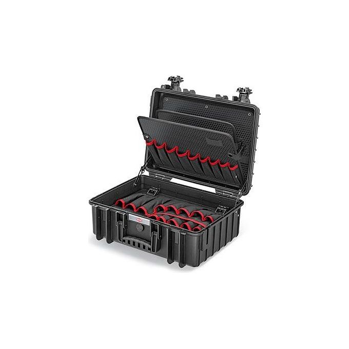 Knipex 00 21 35 LE Valigia Porta Attrezzi Robusta in Polipropilene Resistente agli Urti Antipolvere e Impermeabile con Tasche e Divisori colore Nero