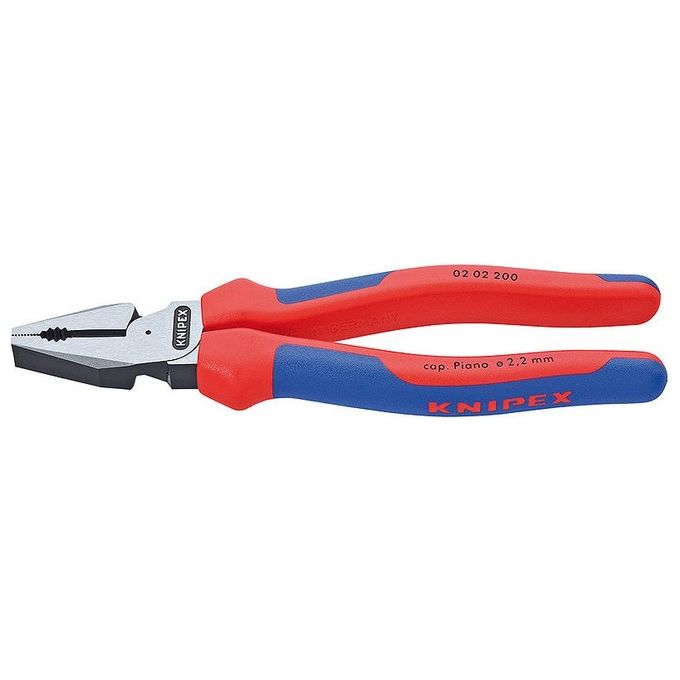 Knipex 02 02 200 Pinze da elettricista Acciaio Manico Plastica Lunghezza 200 mm Peso 342 g colore Blu Rosso