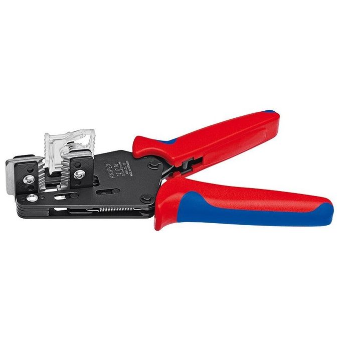 Knipex 12 12 06 Striptang Precision Pinza Spellacavi 0,14-6,0 mm² 10-26 AWG con Lame Sostituibili colore Blu Rosso