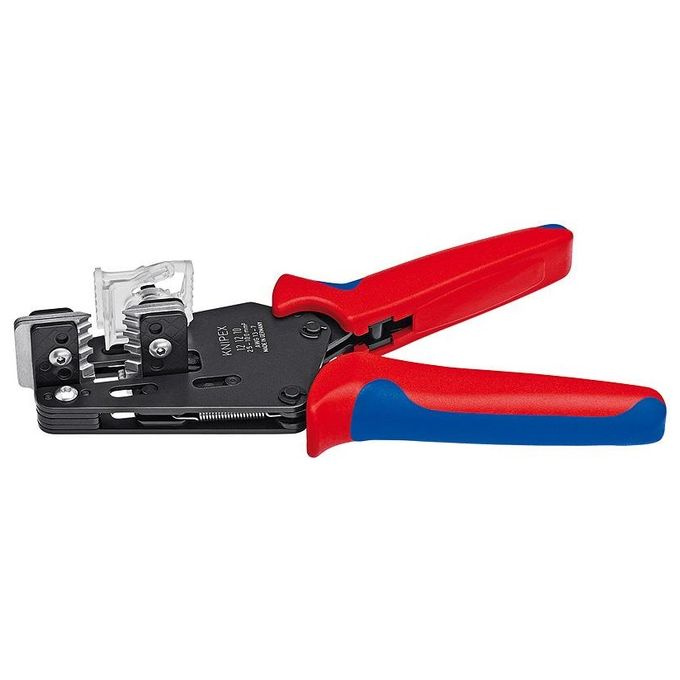 KNIPEX 12 12 10 Spelacavi di Precisione con Lame Sagomate Intercambiabili 2.5 10.0 mm² Impugnature Multicomponente colore Nero