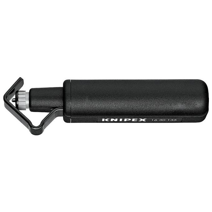 KNIPEX 16 30 135 SB Utensile spelacavi per taglio a spirale in resina sintetica antiurto regolabile per cavi da 6 a 29 mm colore Nero