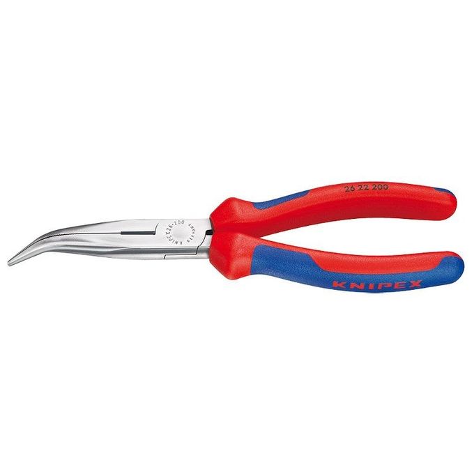 Knipex 26 22 200 Pinza a becchi di cicogna con tronchese acciaio al vanadio forgiato lunghezza 200 mm colore Nero